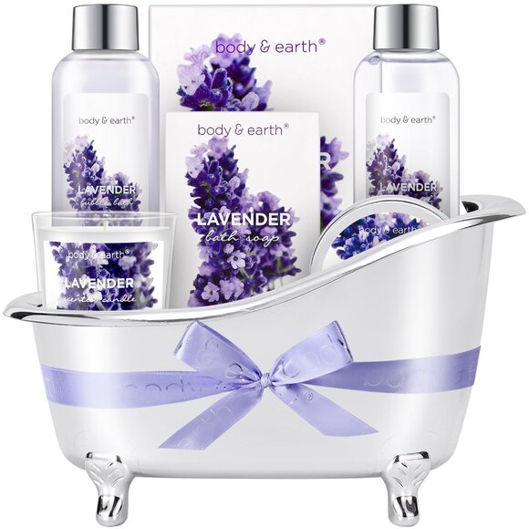 7pc Lavender Spa Gift Set with Elegant Mini Tub – Perfect Relaxation Gift - Picture 3 of 5